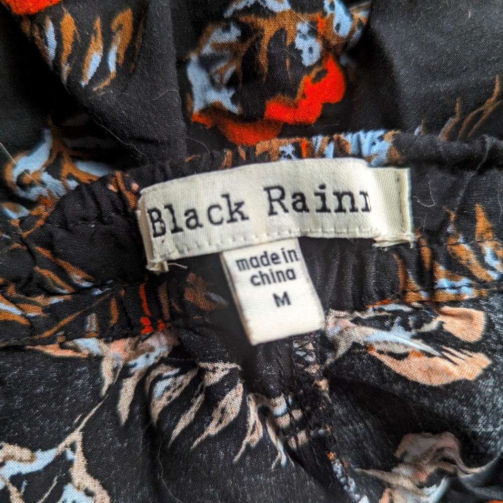 Black Rainn floral pants